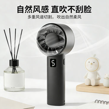 Z102Digital Display Mini Fan strong wind High-Speed 1200 mAh battery digital display Brushless Motor portable mini fan