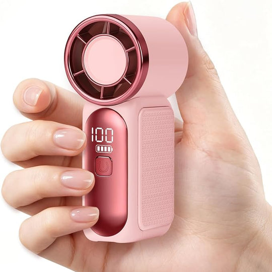 688 Handheld High-Speed Fan Portable Mini Hand Fan, USB-C Rechargeable Desk Fan