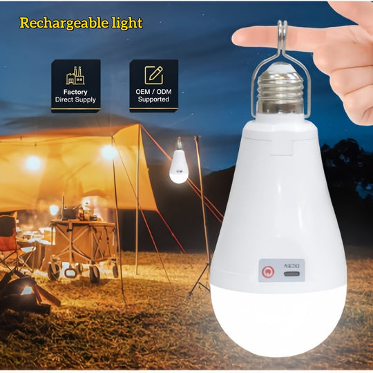 Hanging Bulb Rechargeable LED Light Bulb Factory Direct OEM/ODM Super Bright Portable Waterproof Camping Lantern Outdoor